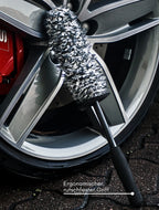 CSR Wheel Brush – ergonomischer und rutschfester Griff fuer sicheren Halt bei der Anwendung