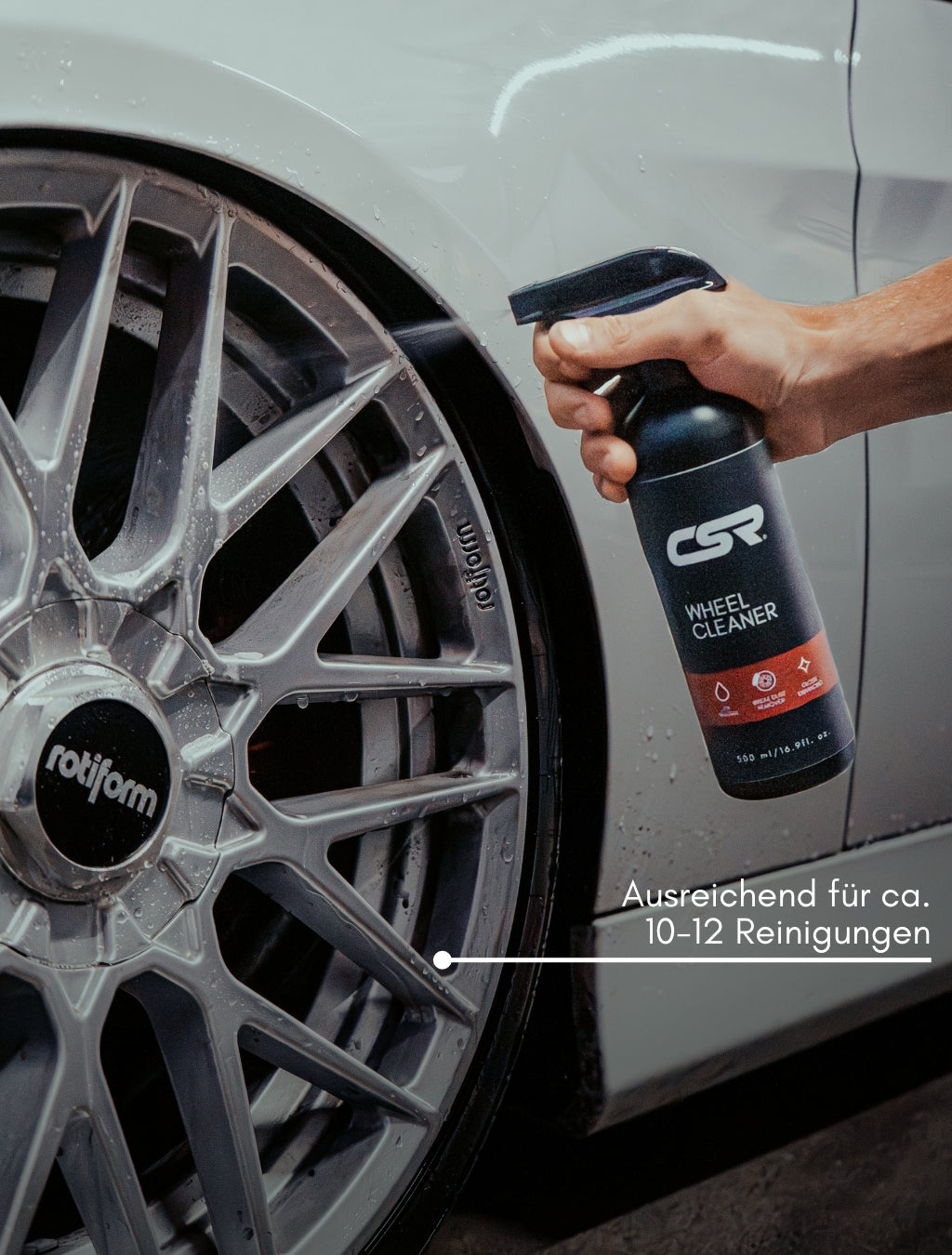 CSR Wheel Cleaner – ausreichend fuer etwa 10 bis 12 gründliche Felgenreinigungen